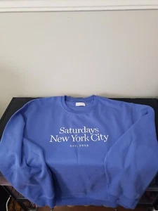 Saturdays NYC Bowery Miller Standard CrewBlack Amparo Blue 2x  - Picture 1 of 2