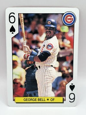 1991 U.S. Playing Cards All-Stars George Bell #6 Cubs - Image 1 of 2