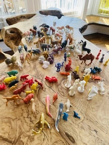 Über 70 Tierfiguren Kunststoff Hartplastik, Spur H0, 1:87, Vintage, Sehr Alt - Bild 1 von 10