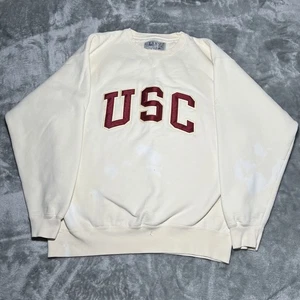 USC Trojaner Pullover Größe Large Sweatshirt Rundhalsausschnitt Ncaa Football kleine Schönheitsfehler - Bild 1 von 8