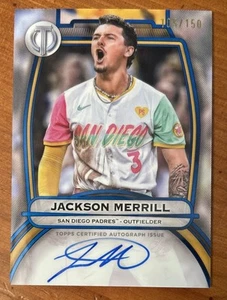 Autógrafo Topps Tribute Jackson Merrill 2025 #d 105/150 en tarjeta Auto Padres - Imagen 1 de 2