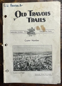 1941 Old Travois Trails Custer's Last Fight Vol II, No 3-Western History - Picture 1 of 6