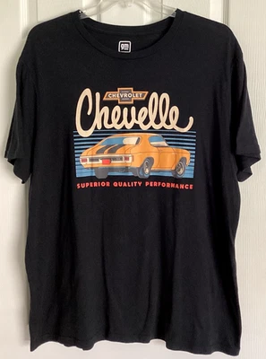1970 雪佛兰 SS T 恤 Muscle Car GM 许可尺寸 XXL — 第 1/3 张图片