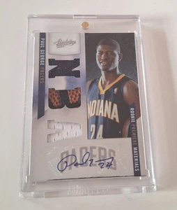 PAUL GEORGE ROOKIE NBA PANINI ABSOLUTE AUTO TRIPLE RELIC /499 - Picture 1 of 2