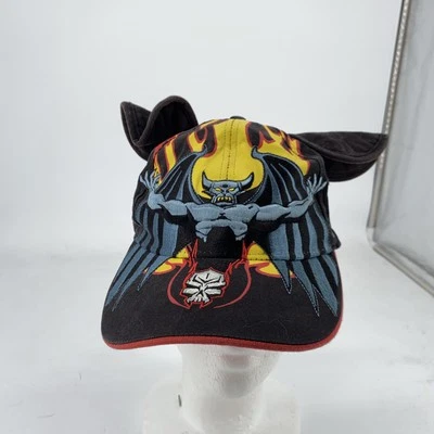 Disney Chernabog Sombrero Gorra Correa Trasera Llamas Orejas Arco Para Hombres Disneyland Fantasía Foto 1 de 4
