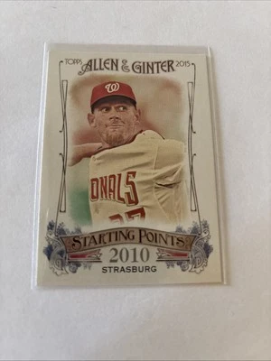2015 Topps Allen & Ginter's - Starting Points Stephen Strasburg #SP-99 - Image 1 of 2