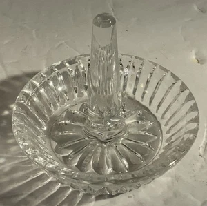 Waterford Crystal Round Ring Holder Dish 3" Tall - Picture 1 of 3