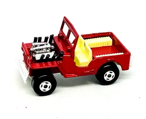 Matchbox Lesney Superfast 2 Hot Rod Jeep in rarer dark red & white base, mint! - Picture 1 of 3