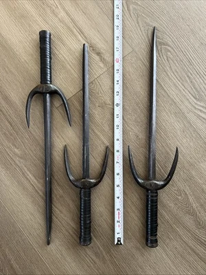 Shannara Chronicles Screen Used TV Prop Slanter Three Sais Lot Glen Levy - Image 1 of 4