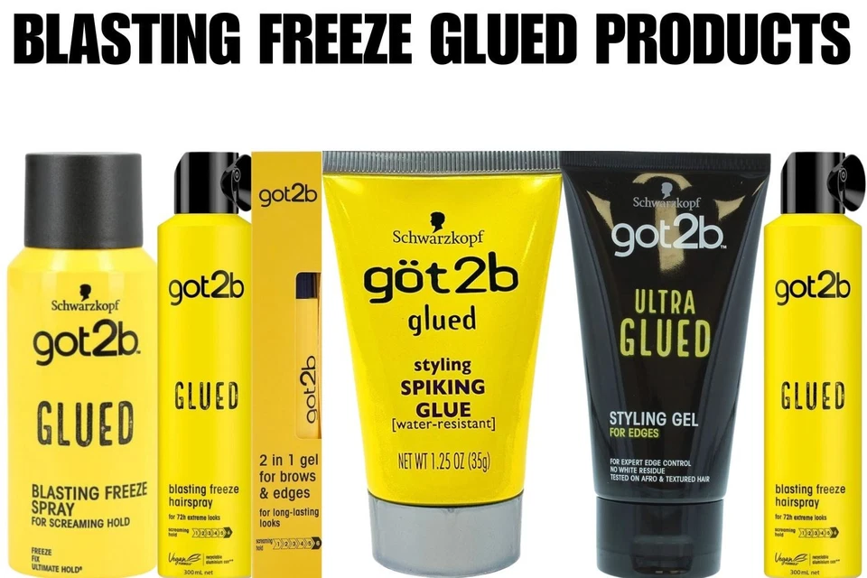 Got2B Glued Blasting Freeze Spray - Spiking Glue - Ultra Glued Black Full Range