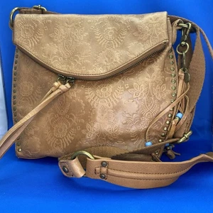 The Sak Leder Umhängetasche Silver Lake geprägte Blumen mit Messing Akzenten - Bild 1 von 16