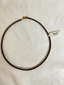 Milor Italien 14k Leder Halsketten 2 Stück - Bild 1 von 7