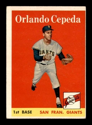 1958 Topps #343 Orlando Cepeda RC VG X3549936 Foto 1 de 3