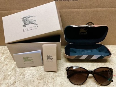 BURBERRY BE4216 300213 Dark Havana Brown 57 mm Women's Sunglasses&Case Preowned - Image 1 of 4