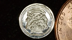 MINIATURE COIN 3rd CENTURY ROME AS AES GRAVE PROOF LIKE STERLING SILVER - Picture 1 of 2