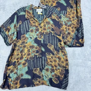 Vintage California Krush Skirt Set Womens 1X Floral Print Relaxed Boho Breezy - Picture 1 of 15