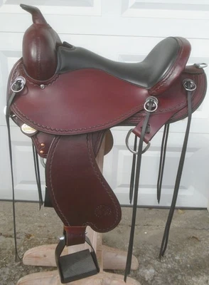NEW 16" CIRCLE Y Flex2 Tennessee Trail Gaiter 1590 Saddle~Regular Tree~MADE USA - Image 1 of 4