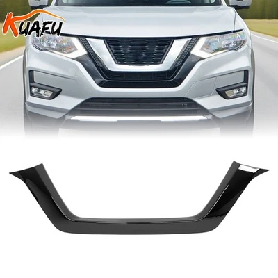 Front Bumper Grille Black Trim Molding For Nissan Rogue 2017 2018 2020 Foto 1 de 4