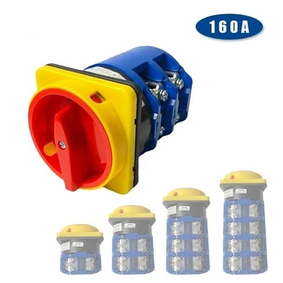 Rotary Cam Switch Changeover 160A Padlock OFF-ON Isolation Power LW26GS-160 - Image 1 of 4