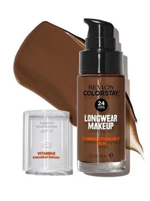 Revlon ColorStay Makeup for Combination/Oily Skin SPF 15, 1.0 FL OZ - Mocha 450- - Image 1 of 2