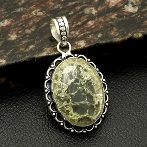 Ciondolo pelle di serpente quarzo pietra preziosa etnico fatto a mano gioielli da donna 2" AP-28814 - Foto 1 di 1