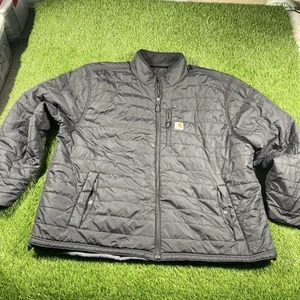 Carhartt Rain Defender Puffer Jacket Herren 3XL Zip Coat Black - Bild 1 von 13