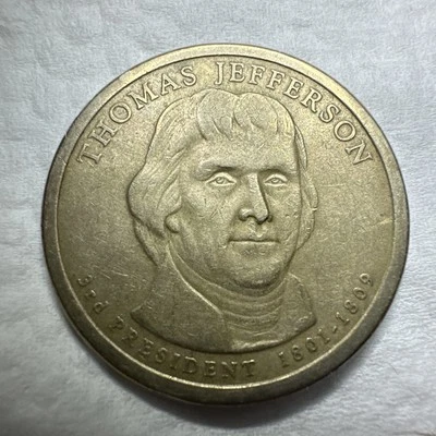 ERROR Presidential Dollar US Coin. Thomas Jefferson (2007 P) ANNEALING??? CIRC. - Image 1 of 4