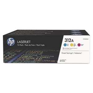 Toner LaserJet d'origine HP Inc. HP 312A (CF440A-M) 3 pcs cyan/magenta/jaune - Photo 1/9