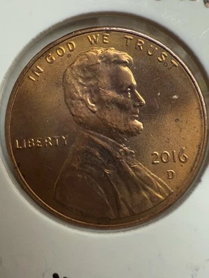 2016 D Lincoln Penny, P637 - Image 1 of 2