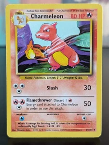 JUEGO BASE TARJETA POKEMON CHARMELEON 24/102 1999 - Imagen 1 de 2