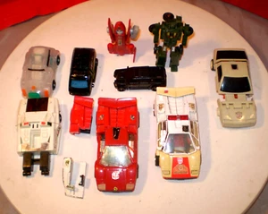 HUGE TRANSFORMER AUTOBOT DECEPTICON ROBOT LOT VINTAGE G1 SIDESWIPE RED ALERT *** - Picture 1 of 24