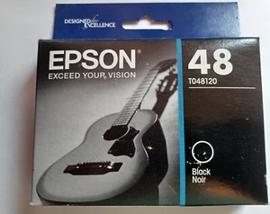 Tinta negra genuina Epson 48 en caja T048120 caduca el 01/2019 - Imagen 1 de 2