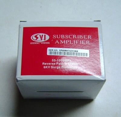SVI SIGNAL VISION SV-A15PRS-m SUBSCRIBER AMPLIFIER 6KV SURGE PROTECTED - NEW - Image 1 of 4