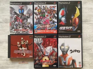 SONY PS 1 2 Kamen & Kabuto & Climax Heroes & Ultraman & Fighting Evolution 1 2 - Picture 1 of 14