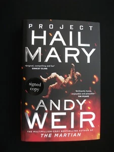PROJECT HAIL MARY Andy Weir UK SIGNED 1st EDITION HB/DJ Martian Artemis - Picture 1 of 4