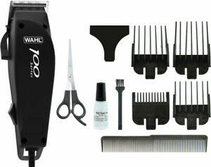 Wahl 100 Series - 10 Piece Hair Cutting Kit Mains Clipper Trimmer Kit 