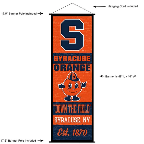 Syracuse University Orange Room Banner Poster Art Canvas Cover