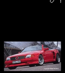 Modellino Mercedes 500 SL Cabrio Koenig Specials in Plastica scala 1: 24 Rosso M - Foto 1 di 5