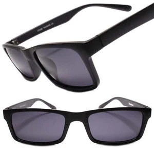 Gafas de sol polarizadas modernas de moda para hombre elegantes rectangulares marco negro mate - Imagen 1 de 4