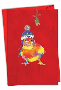 NobleWorks Funny Christmas Card 5"x7" w/ Envelope Funny Farm - Chick (C4982AXSG) - Picture 1 of 6