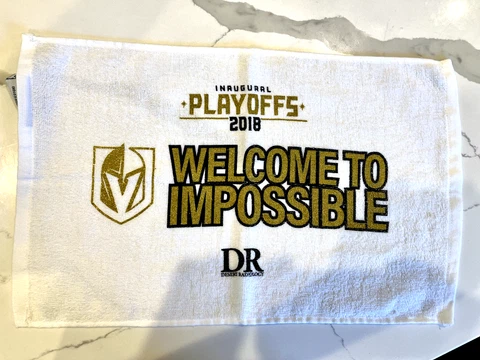 VEGAS GOLDEN KNIGHTS RALLY TOWEL PLAYOFFS 2017 - 2018 Welcome to Impossible Cover