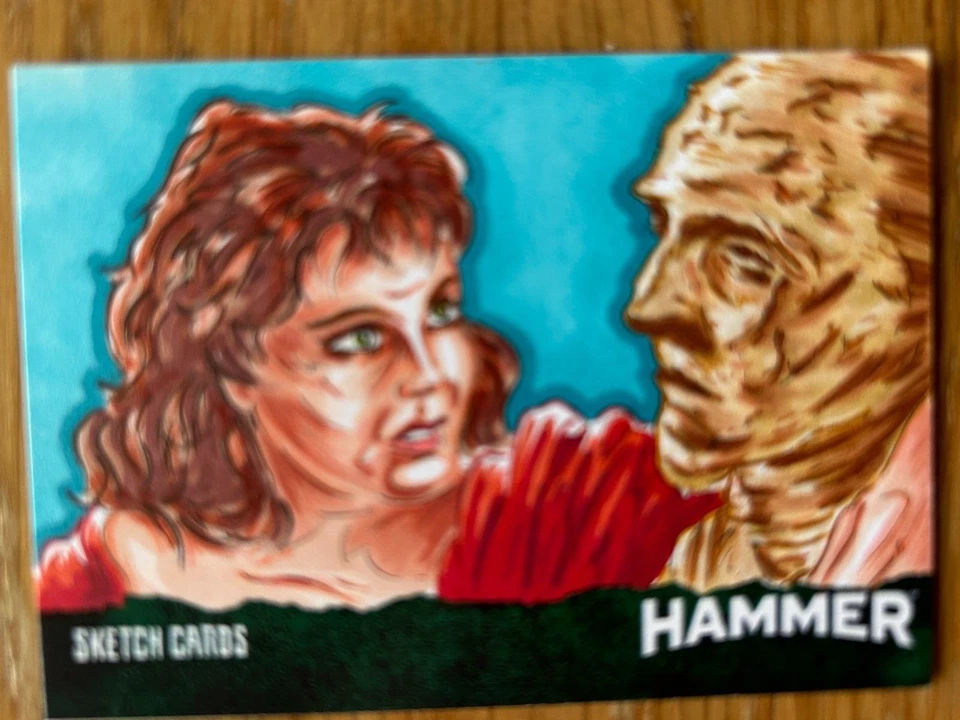 HAMMER SERIES 2 - SEVENTIES SHOCKERS: SKETCH CARD: BY SCOTT FELLOWES #5 - Image 1 of 1