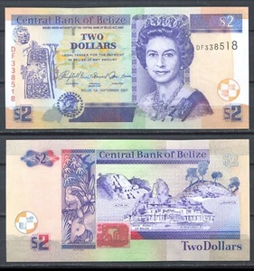 Belize 2007 • P# 66c DF • 2 dollars • Queen Elizabeth II • UNC (N-1433) QE2 - Picture 1 of 1