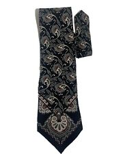 Cellini Linea Uomo Mens Tie Mod Art Deco 100% Silk Necktie 58”