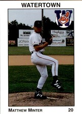 1996 Watertown Indians Team Issue 19 Matthew Minter Corvallis Oregon Bellaire TX