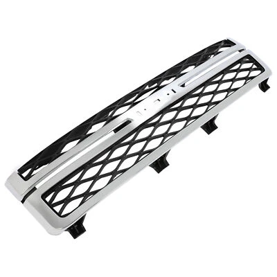 For Silverado/Sierra 2500 3500 HD 11-14 Chrome Front Grille Black Mesh Stlye - Image 1 of 4