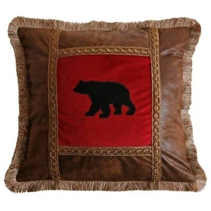 Carstens Applique Bear Pillow - Picture 1 of 1