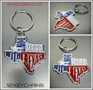 LOTE AL POR MAYOR No te metas con llavero TEXAS recuerdo regalo 12 llaveros - Imagen 1 de 6