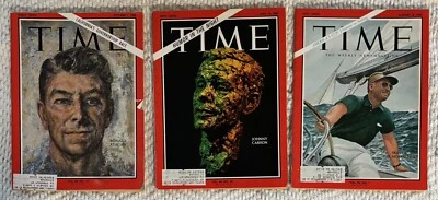 Time Magazine Lot of 3 - 1966-67 - Comedy - Politics - Sailing - Image 1 of 4