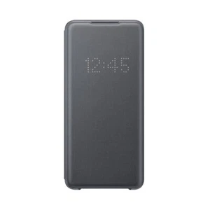 Genuine OEM Samsung Galaxy S20 Ultra 5G LED Wallet Cover Folio Case Gray - Picture 1 of 2
